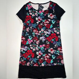 Abercrombie Kids Girls Floral Lace Dress 7/8 Holiday Christmas Party